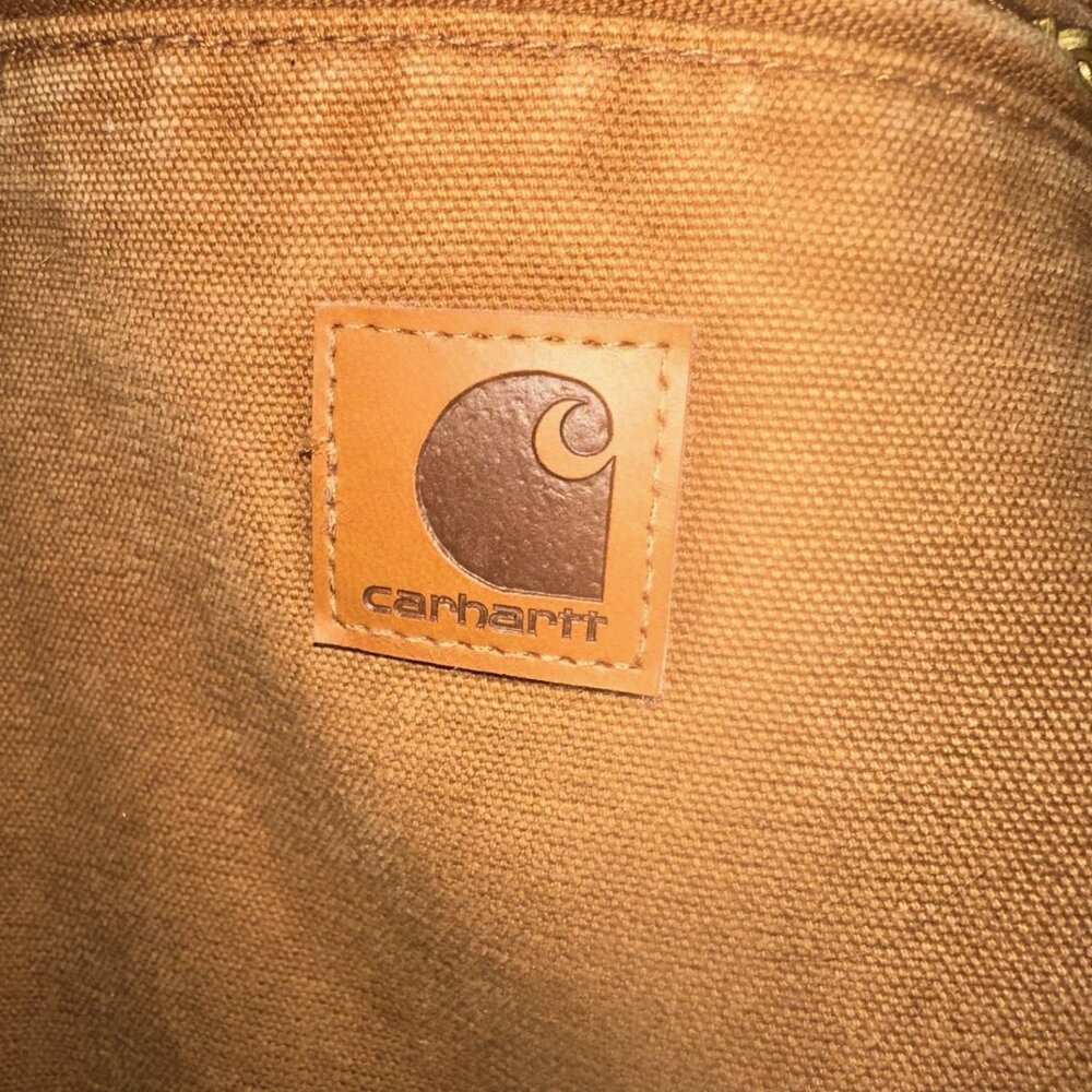 Vintage Carhartt J141 Sandstone Sherpa-Lined Sierra Jacket Size L - Picture 8 of 9